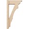 Ekena Millwork 5 1/2-in W x 14-in D x 26-in H Balboa Trad Rough Cedar Woodgrain TimberThane Outlooker, Primed Tan OUTUR055X14X26BOA04RCPR - alternate 4